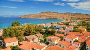 Lesbos temperatur, klima og vejr året rundt