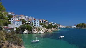 Skiathos temperatur, klima og vejr året rundt