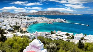 Mykonos (city) temperatur, klima og vejr året rundt