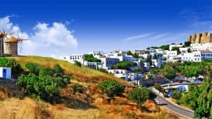 Patmos temperatur, klima og vejr året rundt