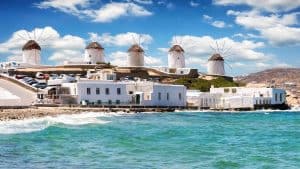 Mykonos temperatur, klima og vejr året rundt